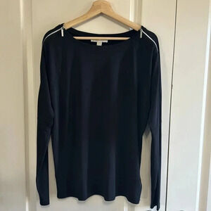 Michael Kors blouse with zipper details on shoulders